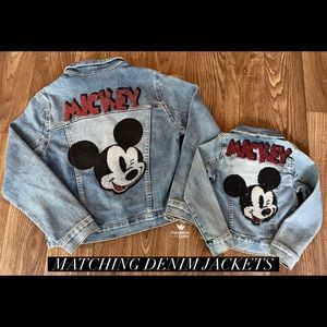 Mom and Daughter matching denim jackets!! All Details at the description